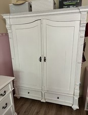 Antik massiv Holz Bauernschrank Kleiderschrank Wäscheschrank Schrank Ca. 1890