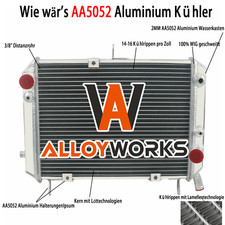 Aluminium Wasserkühler Für Yamaha FJR1300 2001-2005 2003 FJR1300A 2003-2005 2004