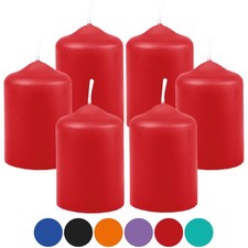 6/12 Stumpenkerzen Weihnachtskerze Teelicht Dekokerze Ø4x6cm Votivkerzen Kerzen