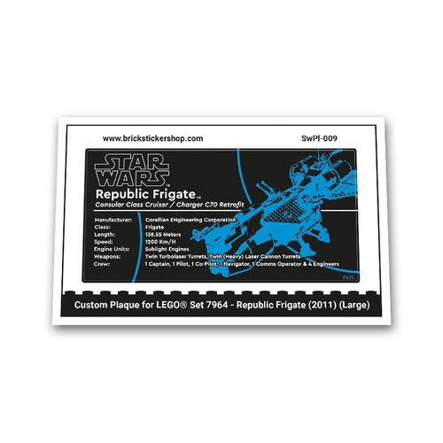 Custom sticker large plaque - -,