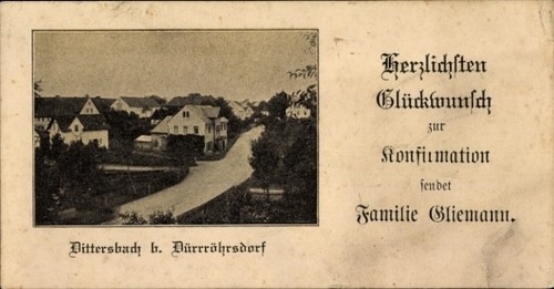 Dürrröhrsdorf dittersbach - ak,