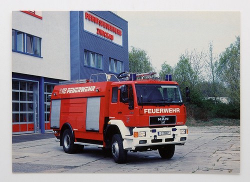 Feuerwehr postkarte tlf - feuerwehr,