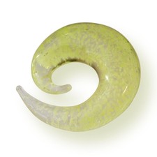 Glas Gelb Dehnungssichel Dehnschnecke Dehnspirale Dehnungsschnecke Ohr Expander