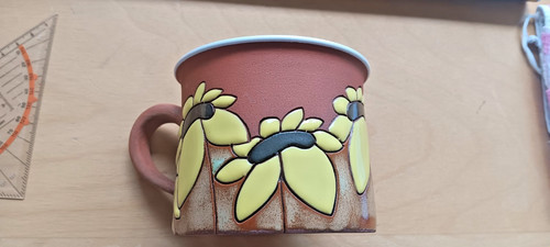 Kaffee tasse aus blech mit - tasse,