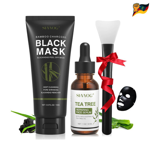 Schwarze mitesser maske - mitesser,