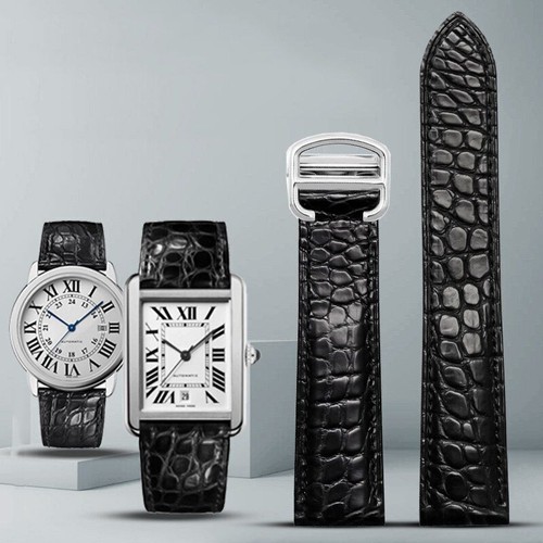 Alligatorleder uhrenarmband - alligatorleder,