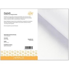 Semplix PolySoft (Stickvlies zum Wegschneiden /weiß / 33 cm x 5 m) Stickmaschine