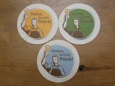 alter Bierdeckel Gräfl. Brauhaus Arco-Valley Adldorf Brauburschen Weiße 3 Stück
