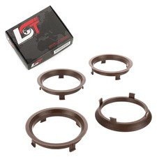 4x Zentrierringe Dunkelbraun