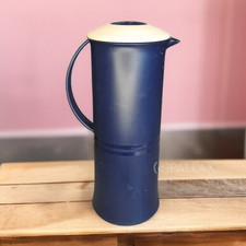 TUPPERWARE C15 THERMOWÄCHTER 1,0 L INDIGO MIT AUF- & ZU-ANZEIGE THERMOSKANNE