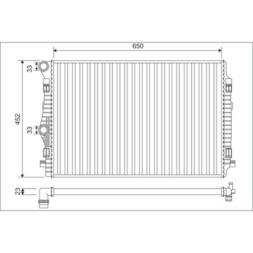 Kühler valeo 701132 - kühler,