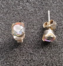 Mystik-Topas-Silberohrringe