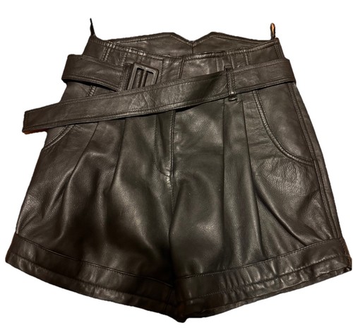 High waisted black - black, faux