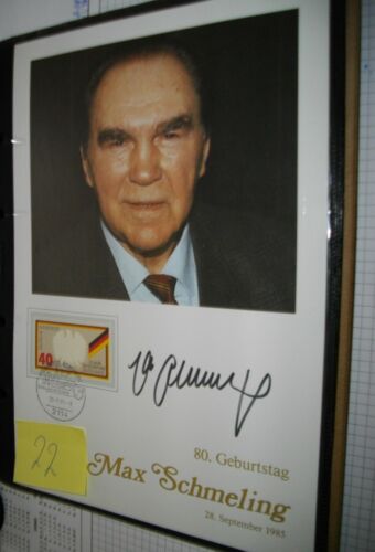Max schmeling signatur - schmeling, galerie