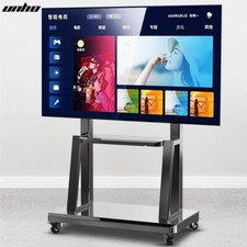 UNHO TV Ständer Standfuß mit Rollen Mobil TV Wagen für 32"–80" Plasma LED LCD TV