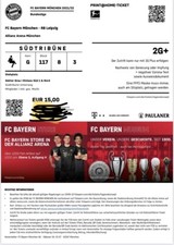 Sammler used ticket bayern - sammler,