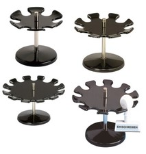 Maul Stempelträger für 6-12 Stempel schwarz Stempelablage Stempel Halter rund