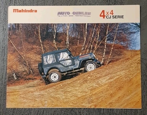 Prospekt mahindra 4x4 - mahindra,