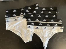 #A601: 9er Pack adidas Bikini Damen Slip String Unterwäsche Gr.M