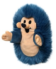 Handpuppe Igel  blau, 23cm -