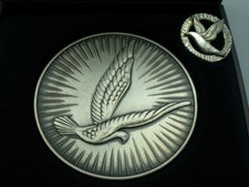 Medaille Silber 835 mit Nadel