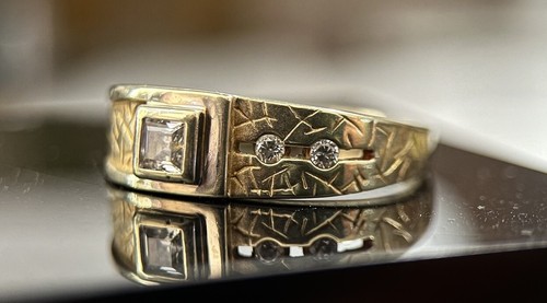 Schöner 333 gold ring mit - ring,