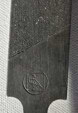 Feile mit Holzgriff  Ca. 380 mm.  Breite 24 mm