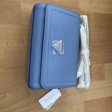 Guess NOELLE Convertible Schulter-/Umhängetasche Stormy Blue Neu Org Verpackt
