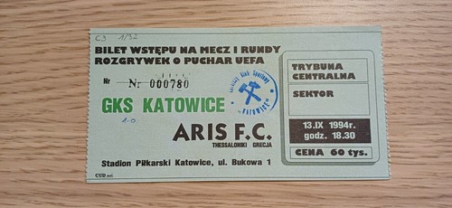 Ticket 1994 gks katowice - 1994,