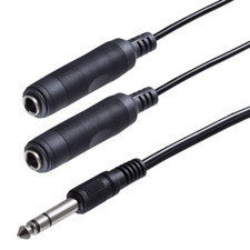 6.35mm Klinke Y Adapter /