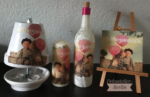 Leuchtflasche kerze - -,