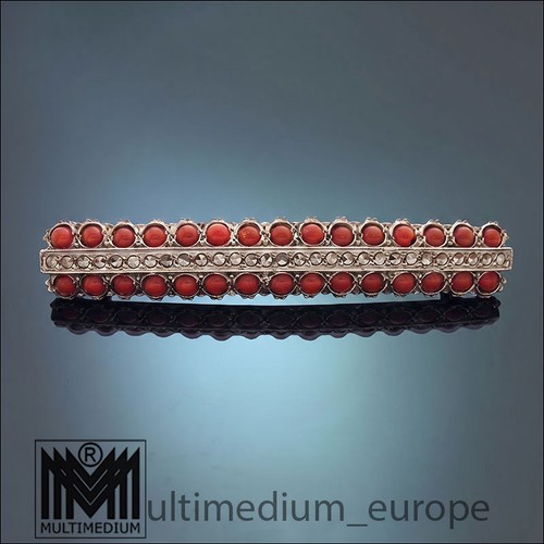 Art deco silber brosche - deco,