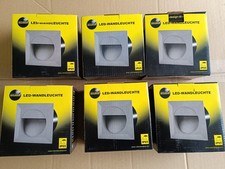 6 St. Led Einbau-Wandleuchte, Innen, Kostenlose Lieferung.