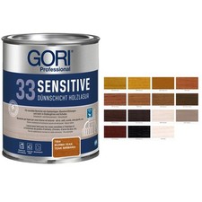 Gori 33 Sensitiv Lasur 5L BEULE Holzschutzlasur Farbwahl Holz Lasur