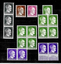Deutsches Reich aus Freimarkenserie „A. Hitler“ MiNr 781 - 798 postfrisch