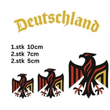 Set 5 Sticker Deutschland Adler Auto Laptop Helm Vinyl Aufkleber 5-10cm
