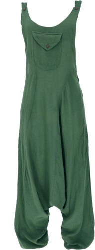 Natürliche boho latzhose - natürliche,