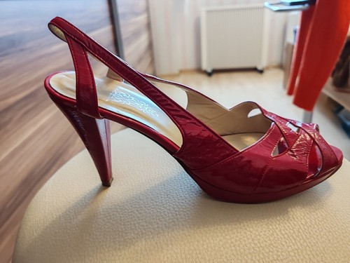 Leder pumps - leder,