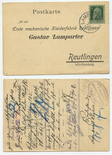 21984 postkarte lambrecht - postkarte,,