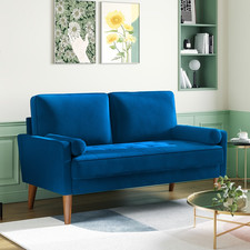 Zweisitzer Couch, 121 cm Samt