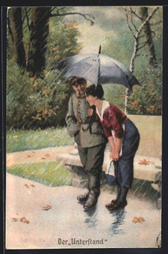 Künstler arthur thiele - künstler-ak,