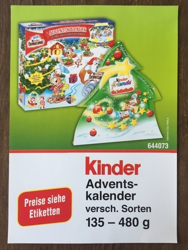 Werbeblatt weihnachten - Ü-ei,