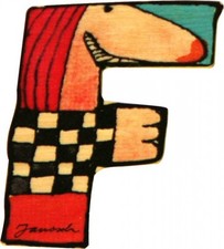 JANOSCH Holzbuchstabe F 6cm