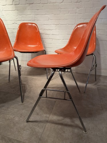 Org eames fiberglas stuhl - 4x,