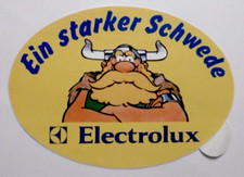Werbe-Aufkleber Electrolux Ein starker Schwede Wikinger Küchengeräte Hausgeräte