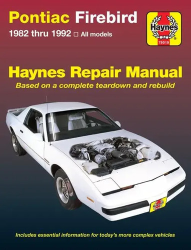 Pontiac firebird - firebird, (1982-1992)