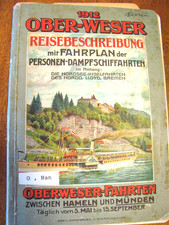 historisch: Fahrplan Weser