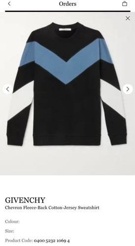 Givenchy chevron sweater - chevron, xxl