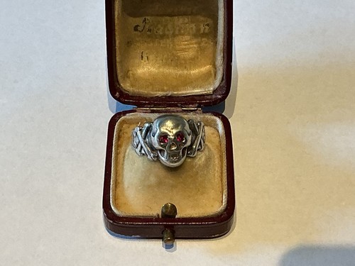 Totenkopf ring silber - totenkopf,