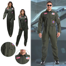 2025 Neu Deluxe Kostüm TOP GUN Flieger Pilot Uniform Herren Karneval Fasching